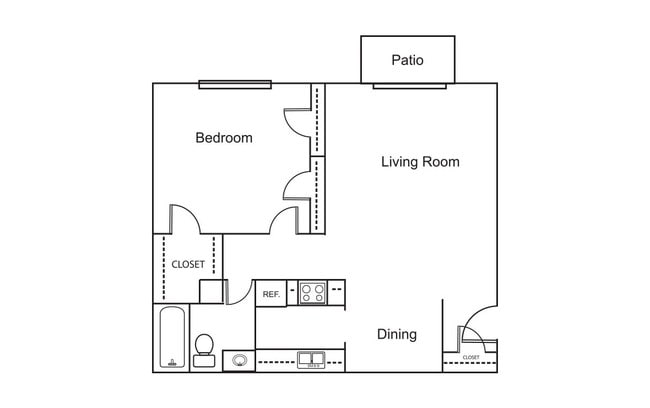 1 Bedroom / 1 Bath