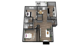 2 Bedroom 2 Bathroom