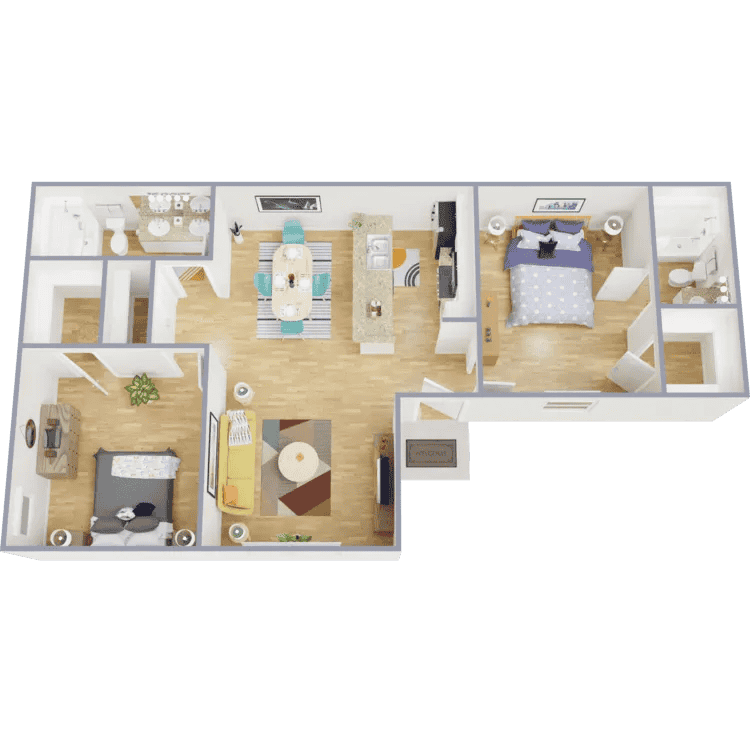 TWO BED TWO BATH