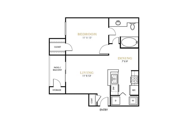 1 Bedroom 1 Bath