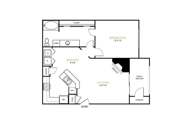 1 Bedroom 1 Bath