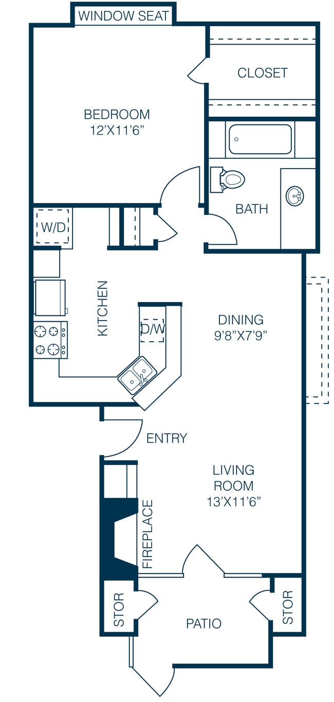 1 Bedroom 1 Bath