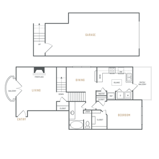 1 Bed 1 Bath Townhome