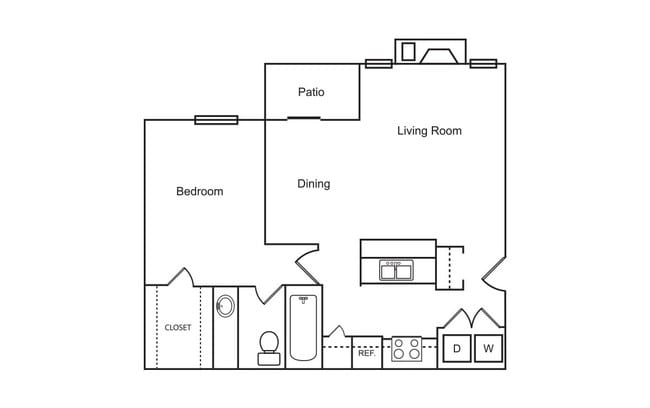 1 Bedroom / 1 Bath