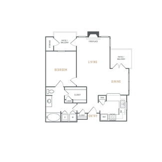 1 Bed 1 Bath