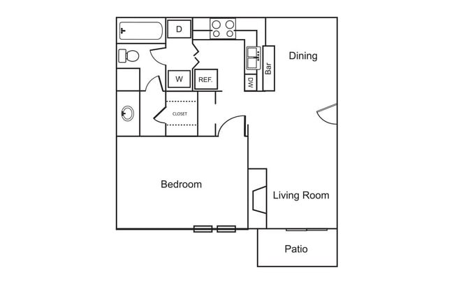 1 Bedroom / 1 Bath