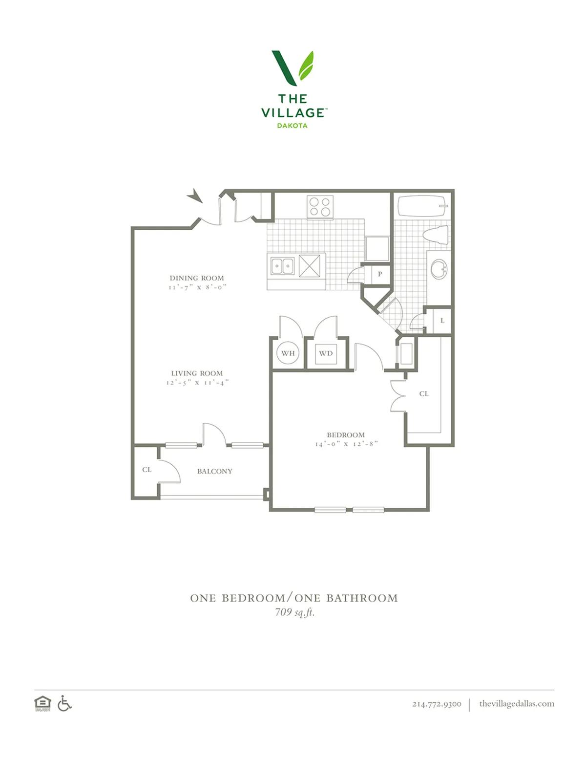 One Bedroom 709/717