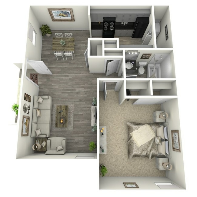 1 Bedroom, 1 Bathroom