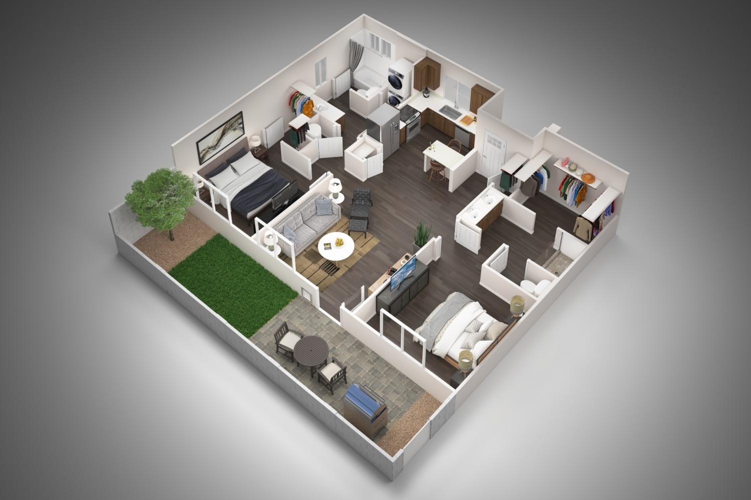 2 Bedrooms