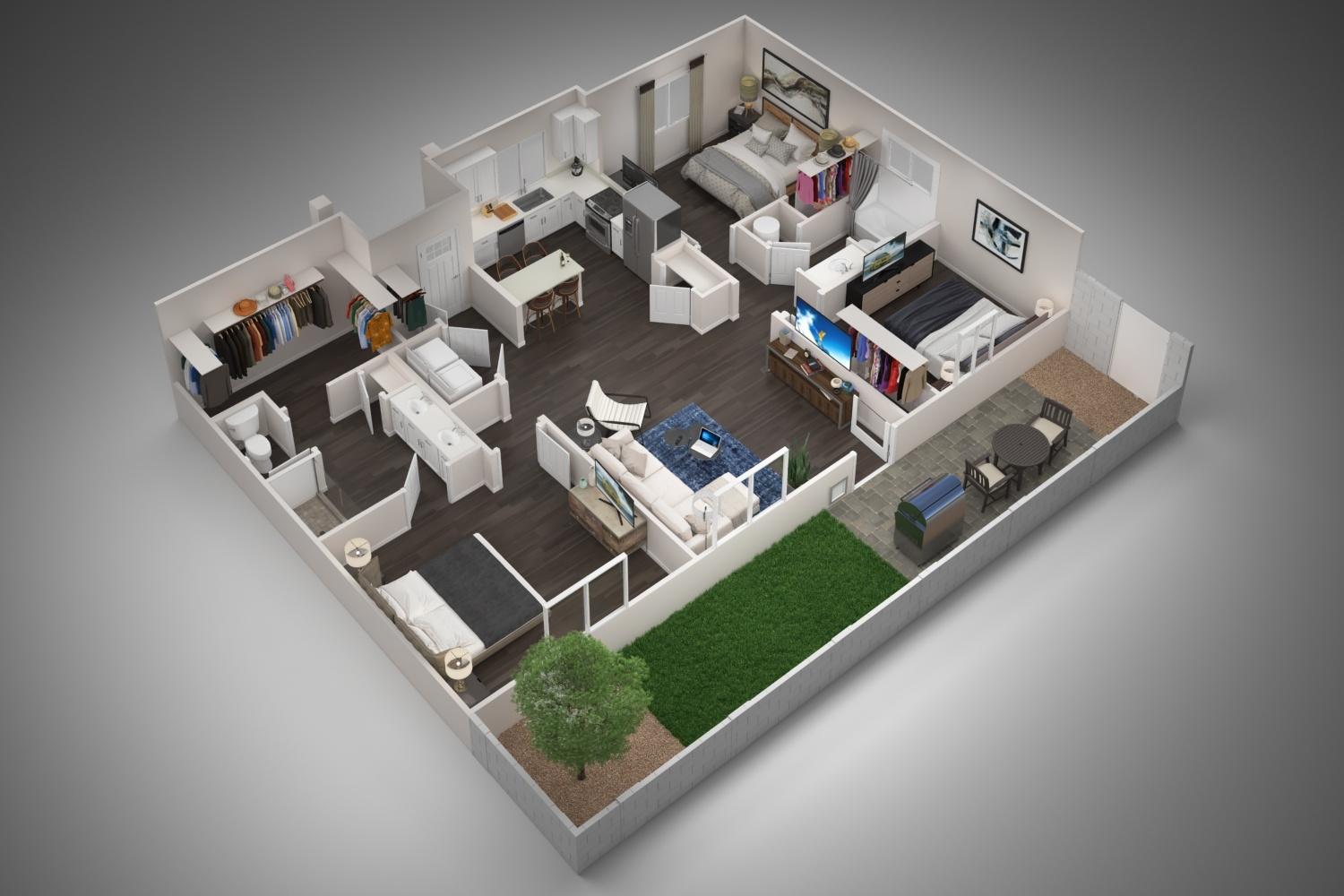 3 Bedrooms