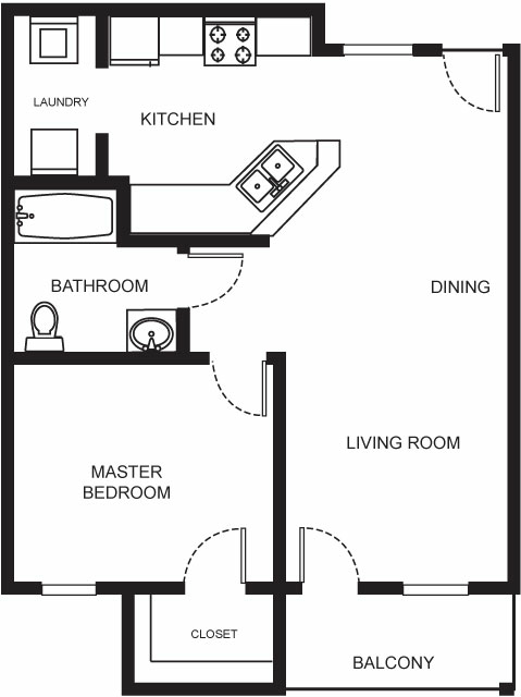 1 Bedroom 1 Bath