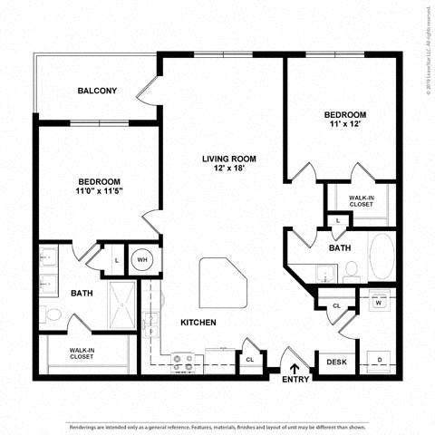 Two-Bedroom (B1)