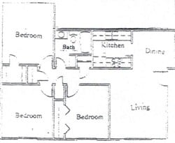 3 bed 1 Bath
