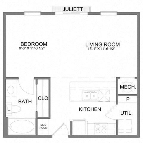 hhs.1 Studio/1 Bath