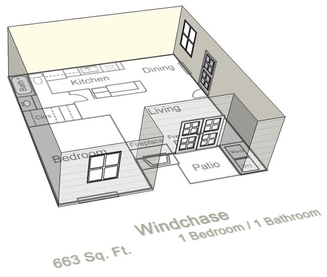 1 Bedroom 1 Bathroom