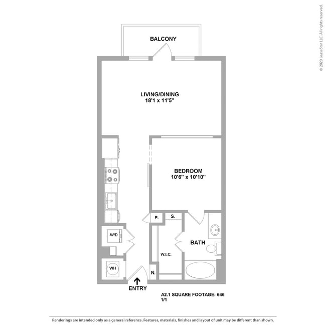 1 Bedroom 1 Bath