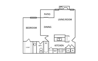 1 Bedroom / 1 Bath