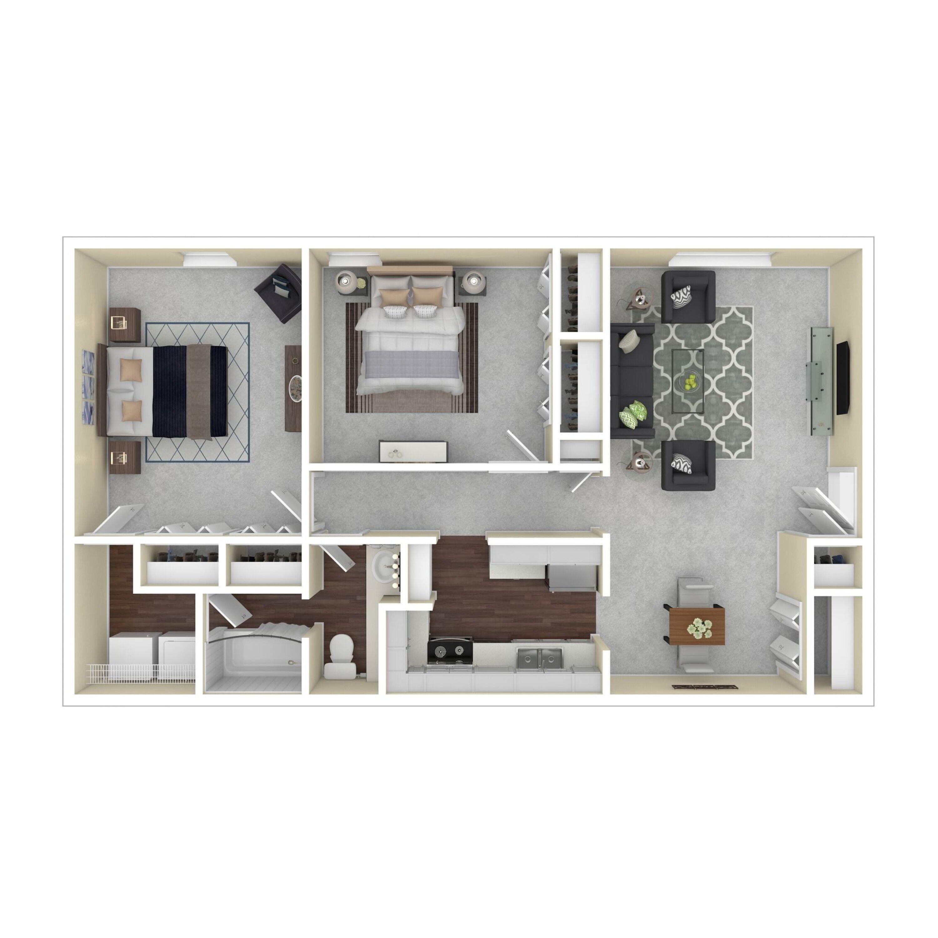 Unit B - Two Bedroom