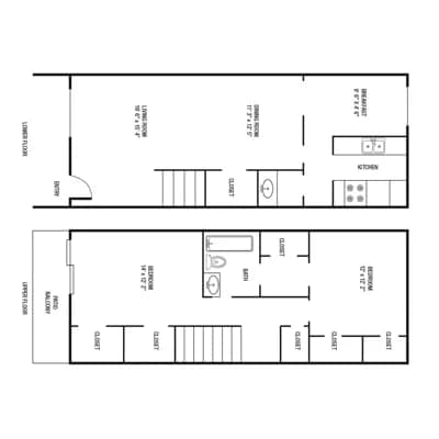2 Bedroom 2 Bath