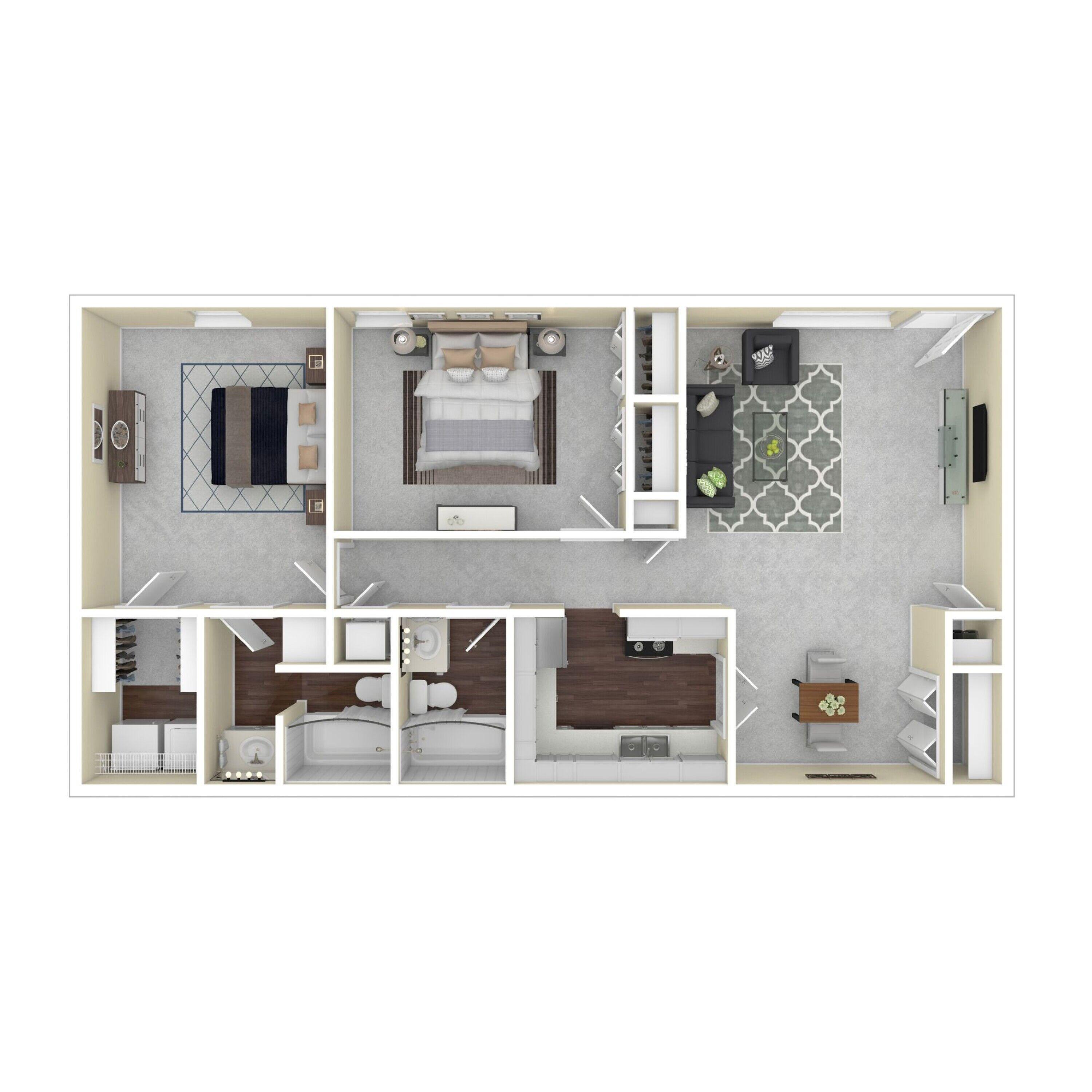 Unit C - Two Bedroom