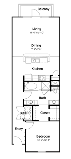 5a8 - 1 Bedroom 1 Bath - Flat