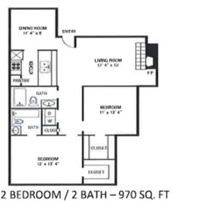 Efficiency 0 Bedroom 1 Bath
