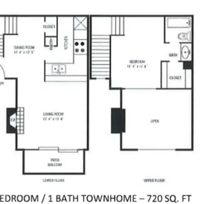 1 Bedroom 1 Bath