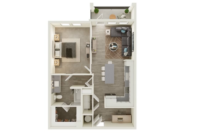 One Bedroom, One Bathroom