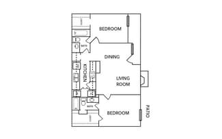 2 Bedroom / 2 Bath