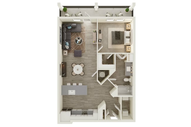 One Bedroom, One Bathroom
