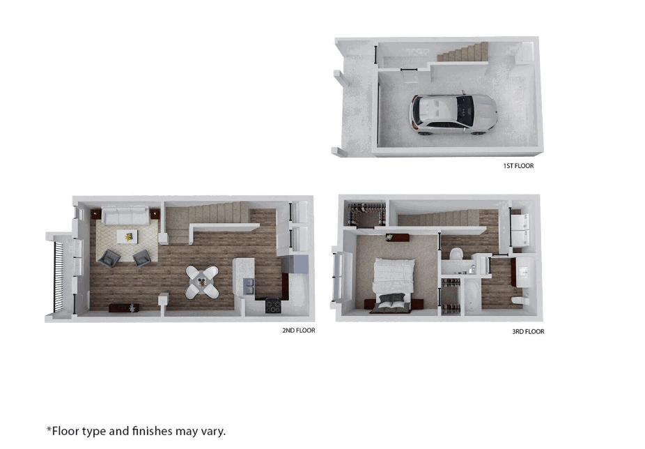 1 Bedroom / 1 Bath - 916