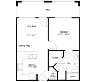 4A1 - 1 bed 1 bath