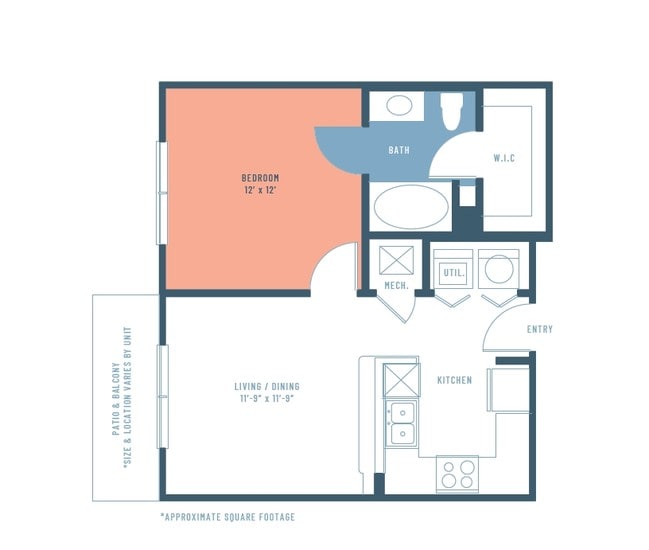 584 One Bed/One Bath Flat