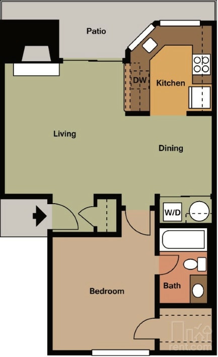 1 bedroom 1 bath