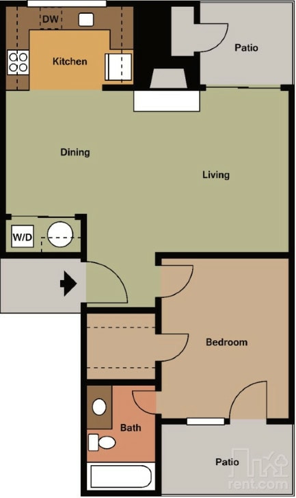 1 bedroom 1 bath