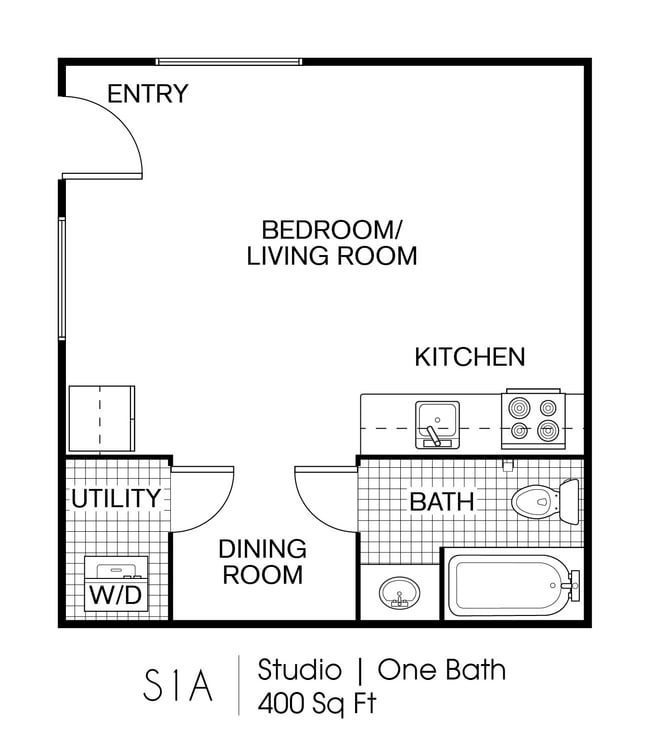 0 bedroom 1 bath