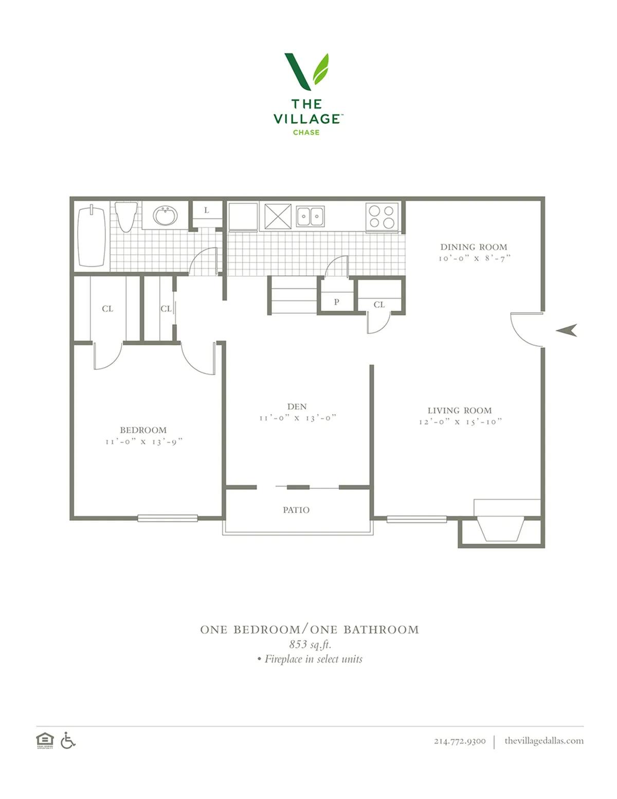 One Bedroom 853