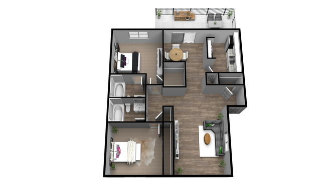 2 Bedroom 2 Bathroom