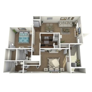 2 Bed 2 Bath E