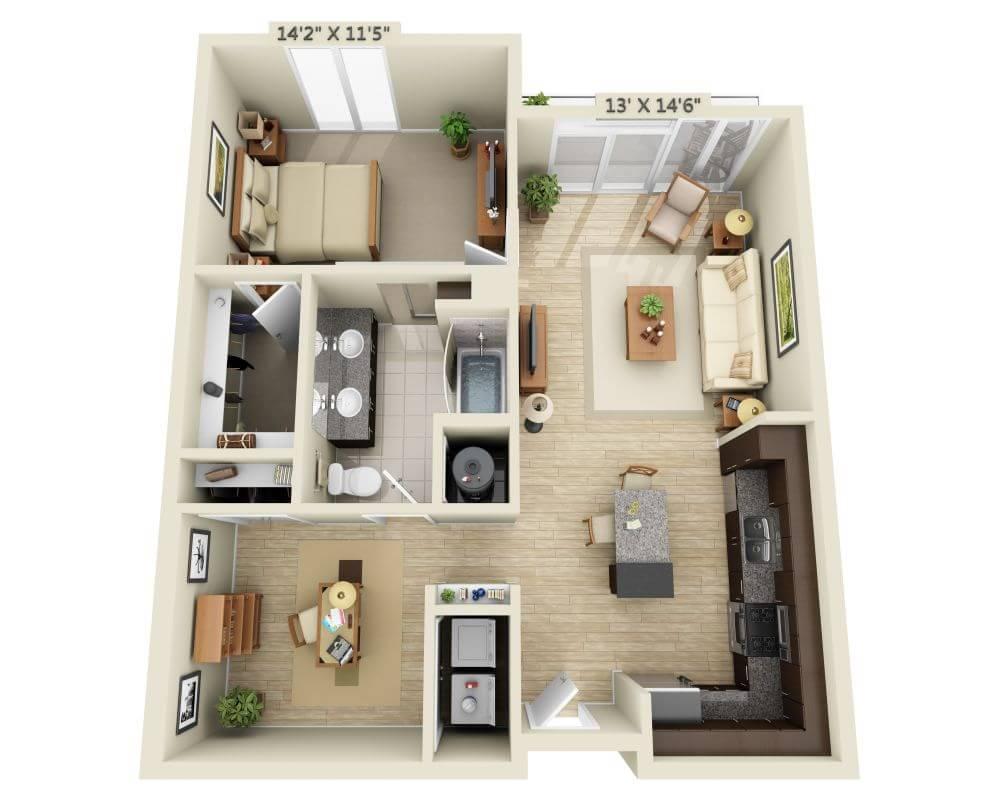 One Bedroom Den Penthouse A1Ad