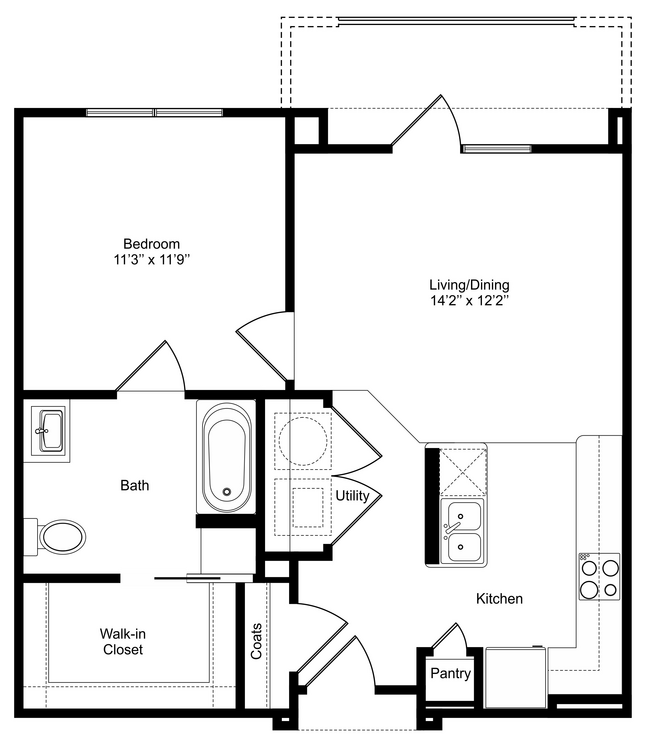 One Bedroom/One Bath - HC