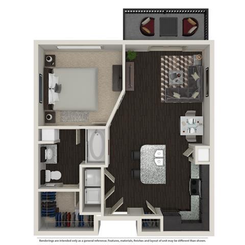 1 Bed 1 Bath