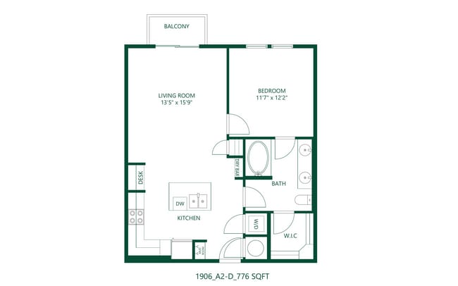 1 bed 1 bath