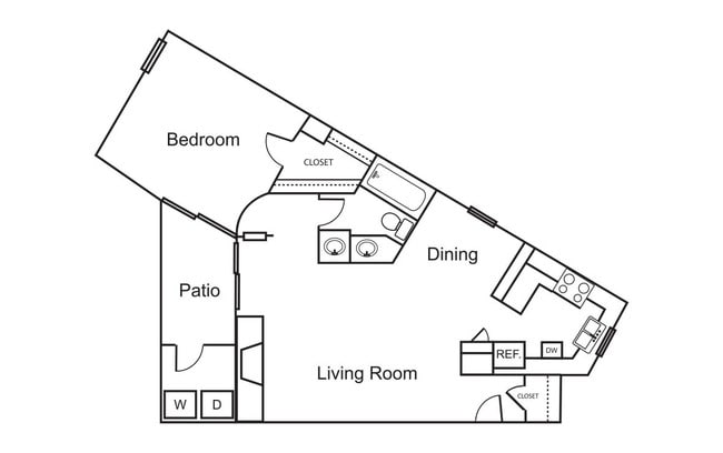 1 Bedroom / 1 Bath