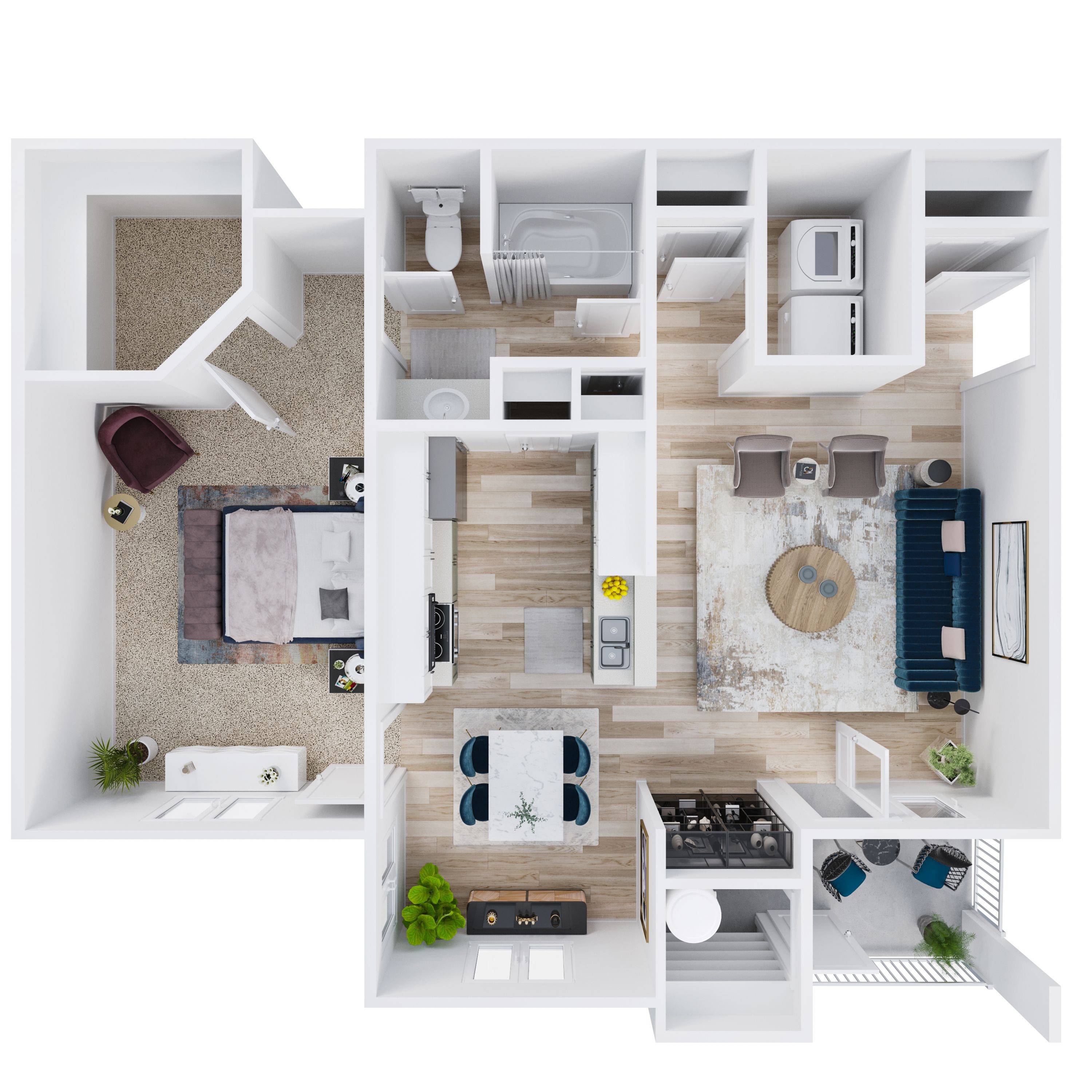 1 Bed 1 Bath B - Renovated